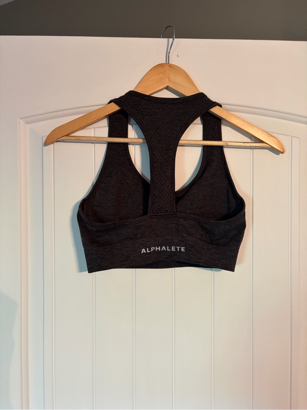 Alphalete Racerback Sports Bra - Charcoal - Picture 2 of 2